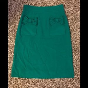 Marc Jacobs Green Pencil Skirt